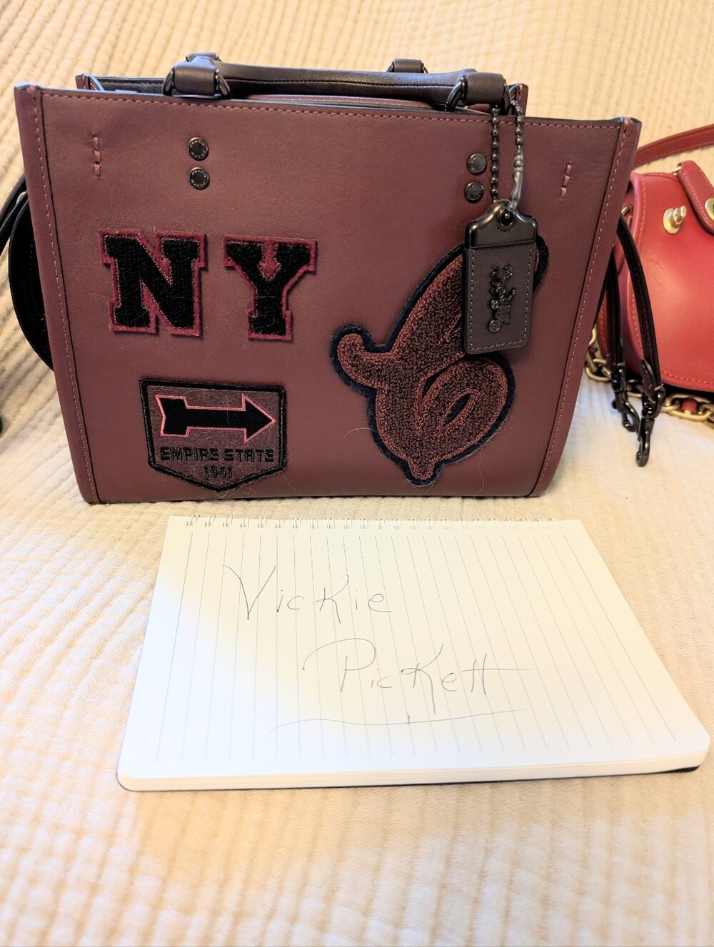 Rogue 25 Varsity With Patches with Matching Tassel And Wallet. *No Cross Strap* - Picture 9 of 10